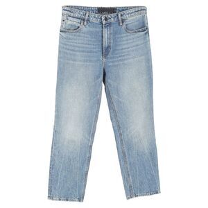 Alexander Wang Washed Mid-Rise Jeans in Blue Cotton
